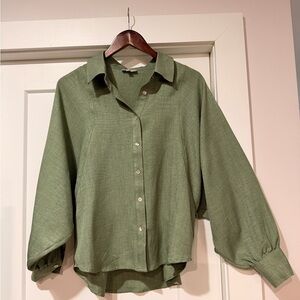 Chenault Olive Green Blouse